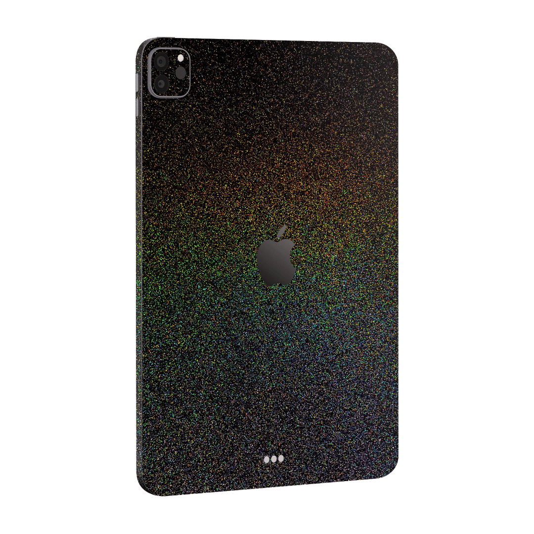 iPad PRO 11" (2021) GALAXY Galactic Black Milky Way Rainbow Sparkling Metallic Gloss Finish Skin Wrap Sticker Decal Cover Protector by EasySkinz | EasySkinz.com