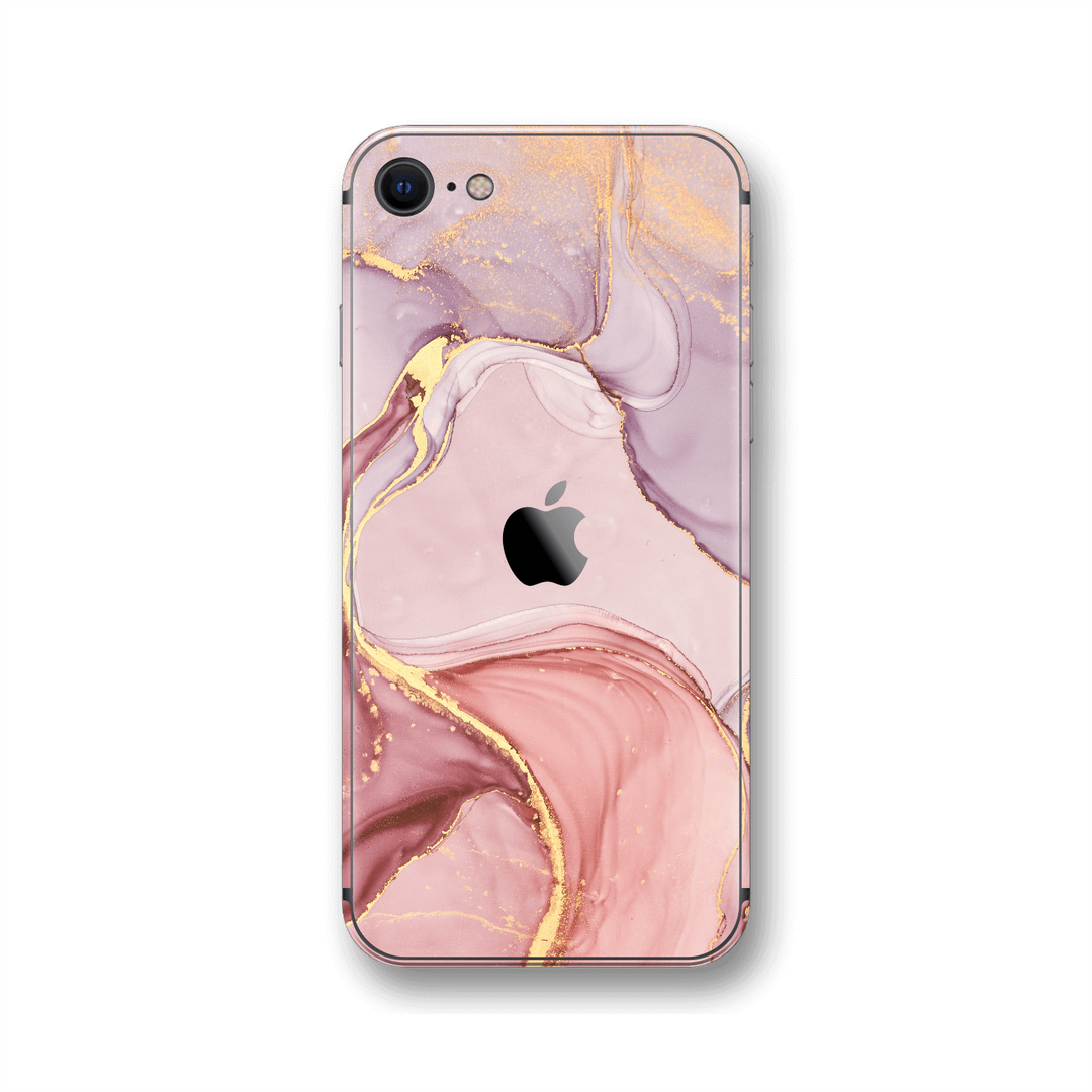 iPhone SE (2020) SIGNATURE AGATE GEODE Porcelain Rose Pink Gold Skin, Wrap, Decal, Protector, Cover by EasySkinz | EasySkinz.com