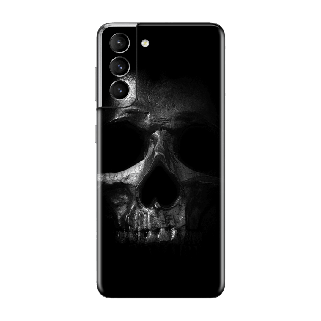 Samsung Galaxy S21+ PLUS Print Printed Custom Signature Metal Skull Skin, Wrap, Decal, Protector, Cover by EasySkinz | EasySkinz.com