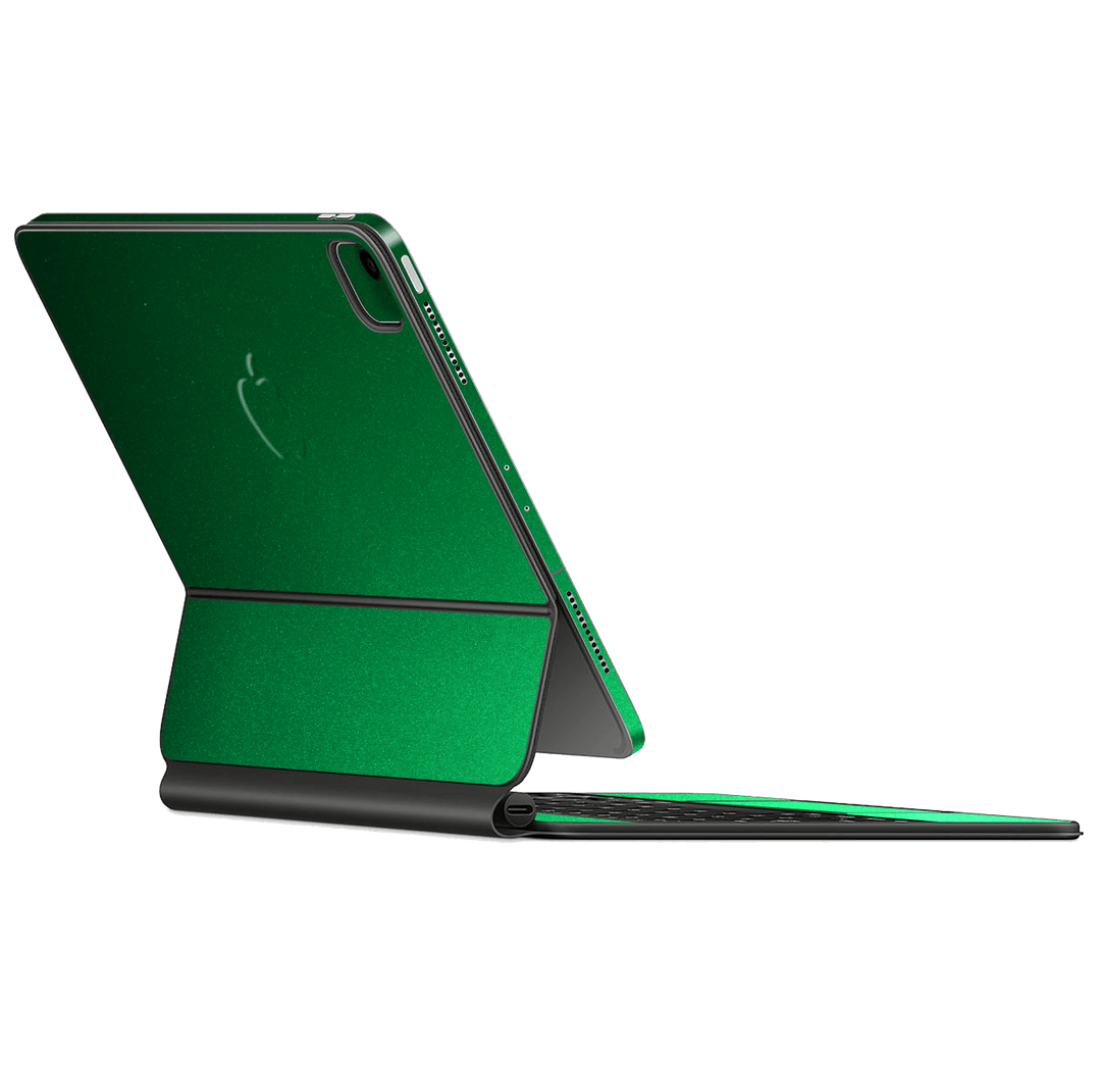 Magic Keyboard for iPad AIR (4th Gen, 2020) Viper Green Tuning Metallic Gloss Finish Skin Wrap Sticker Decal Cover Protector by EasySkinz | EasySkinz.com