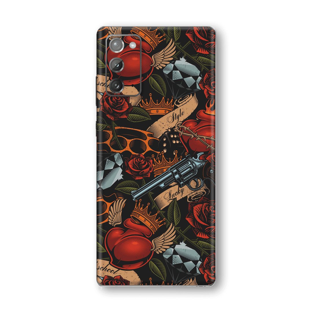 Samsung Galaxy NOTE 20 Print Printed Custom SIGNATURE Old School Tattoo Skin Wrap Sticker Decal Cover Protector by EasySkinz