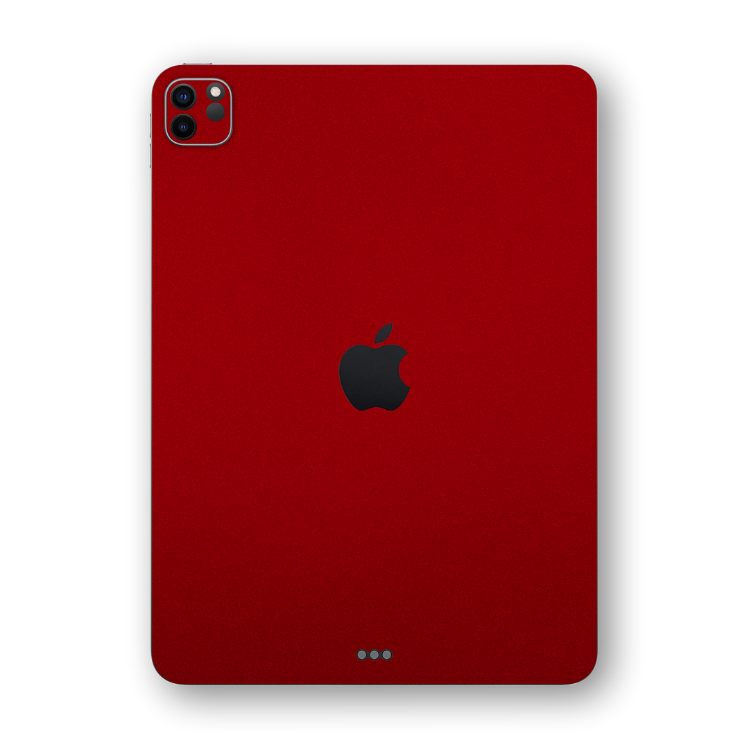 iPad PRO 11-inch 2021 Gloss Glossy Raging Red Metallic Skin Wrap Sticker Decal Cover Protector by EasySkinz | EasySkinz.com
