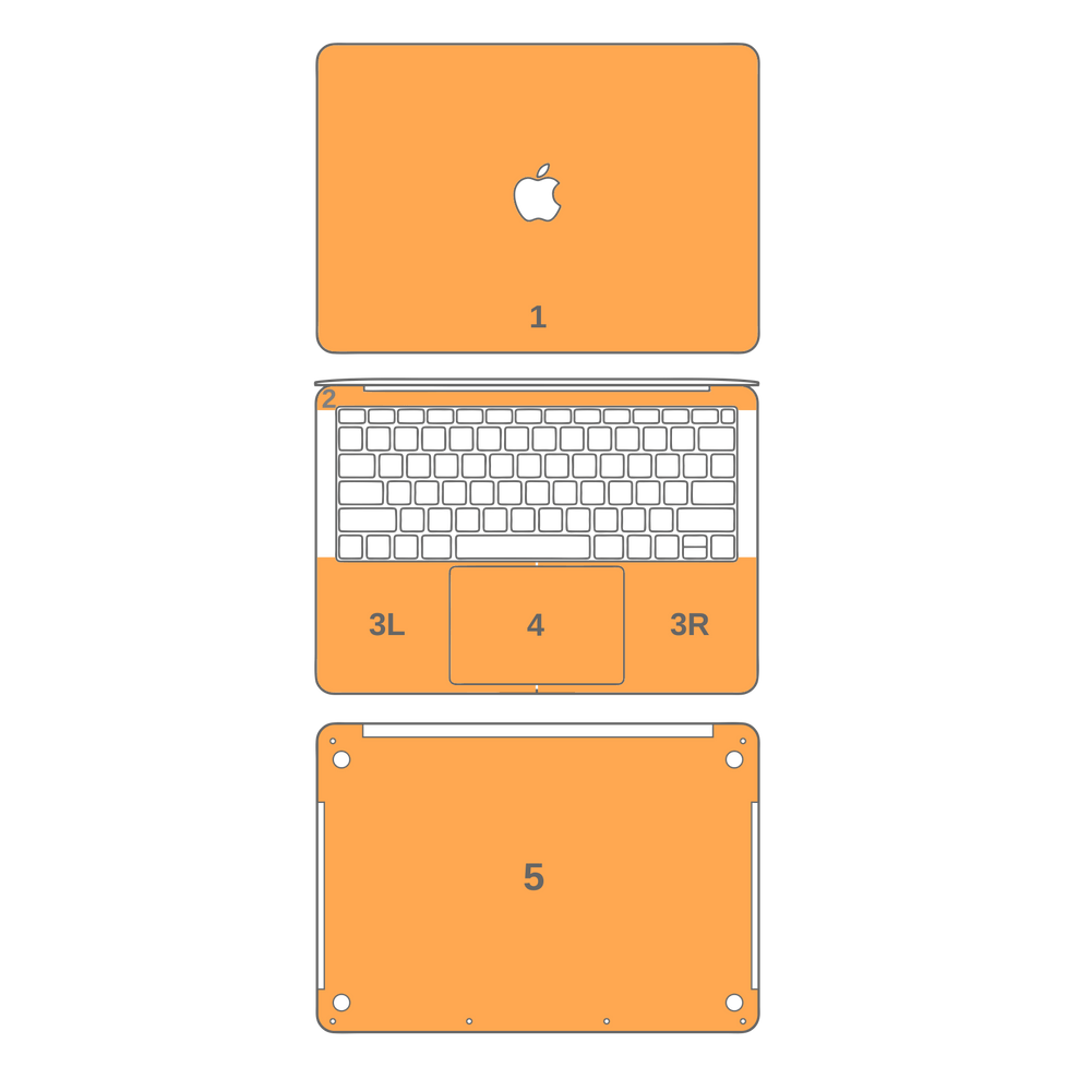 MacBook AIR 13" (2020) SIGNATURE Abstract Green CAMO Skin