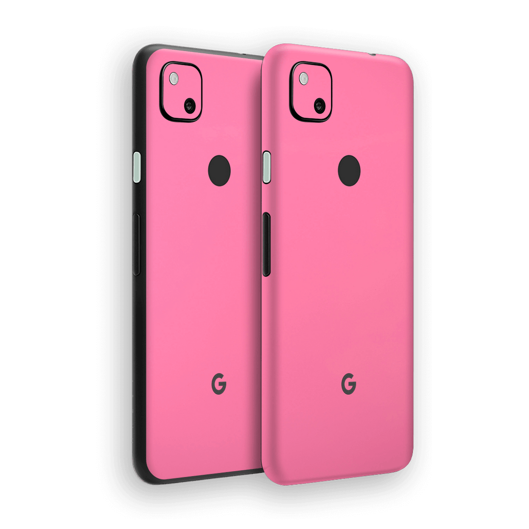 Google Pixel 4a Hot Pink Glossy Gloss Finish Skin Wrap Sticker Decal Cover Protector by EasySkinz