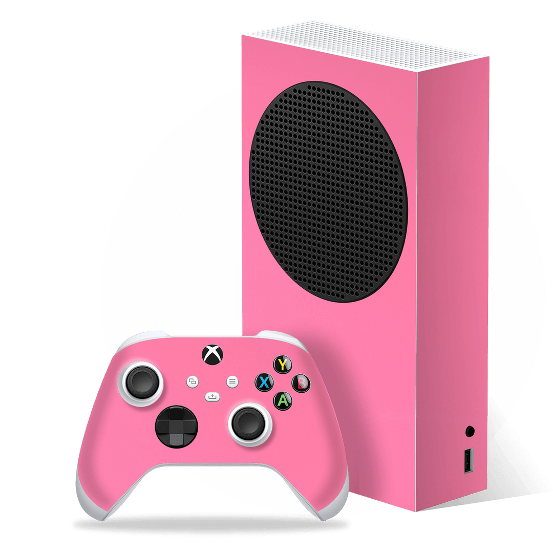 XBOX Series S (2020) Hot Pink Gloss Finish Skin Wrap Sticker Decal Cover Protector by EasySkinz
