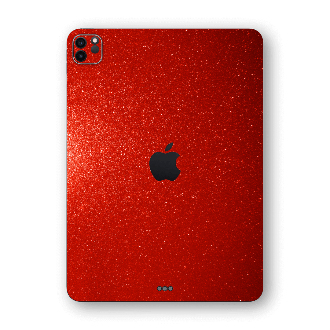 iPad PRO 11-inch 2021 Diamond Red Shimmering Sparkling Glitter Skin Wrap Sticker Decal Cover Protector by EasySkinz | EasySkinz.com